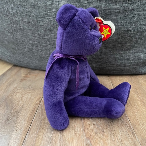 Tags Attached Princess Diana Ty Beanie Baby "Princess" Teddy Bear - Picture 4 of 8